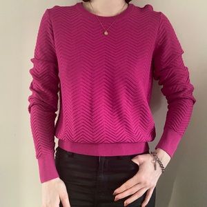 Neon pink sweater Frank and Oak